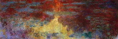 O nenúfar lagoa à noite de Claude Monet